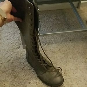 Forever 21 lace up combat boots